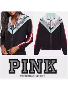 Victoria's Secret PINK Y2K Style Bling Sequin
Appliqué XS/S Jacket Windbreaker